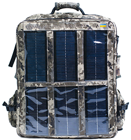 Рюкзак із сонячною панеллю для системи зв'язку
